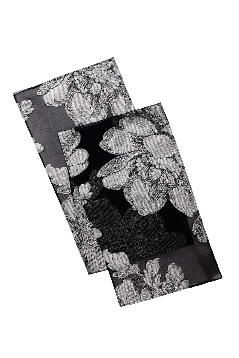 Jacquard Silk Blend Scarf