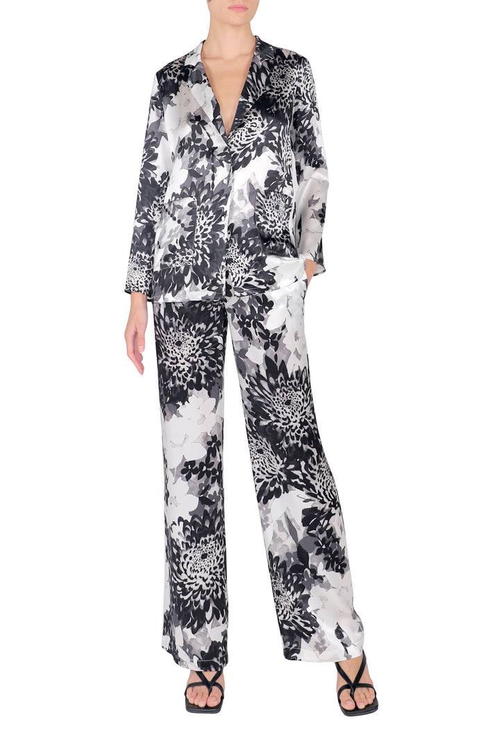 Printed Silk PJ Set