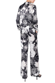 Printed Silk Satin PJ Suit Set
