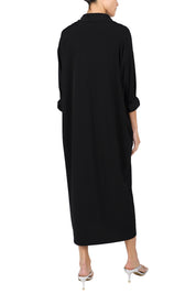 Silk Crepe De Chine Polo Dress