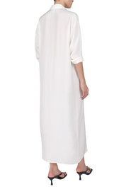 Button Down Silk Croco Dress