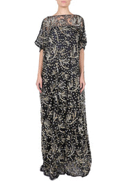 Handmade Flower Lace Boubou Caftan
