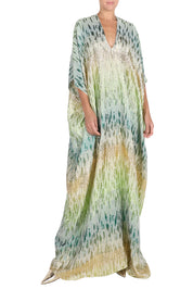 Metallic Broken Lines Boubou Caftan