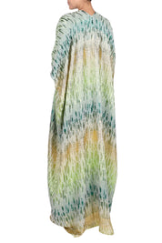 Metallic Broken Lines Boubou Caftan