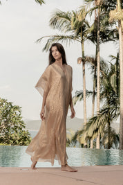 Metallic Lamé Boubou Caftan