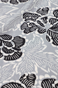 Flower Printed Crepe Boubou Caftan