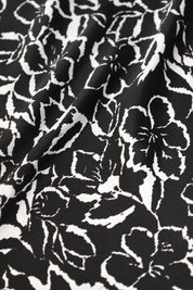 Printed Silk Satin Polo Dress