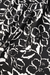 Printed Silk Satin Polo Dress