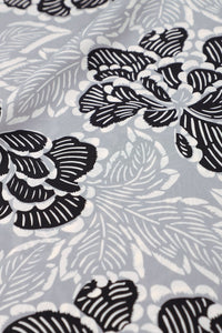 Flower Printed Crepe Boubou Caftan