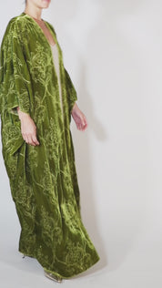 Embroidered Velour Cover Up