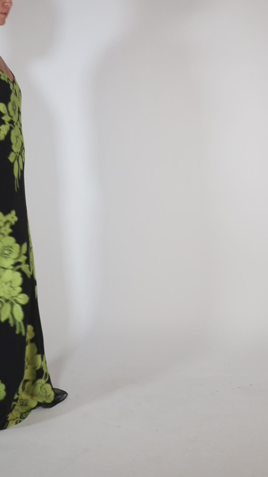 Metallic Flower Racer Back Dress