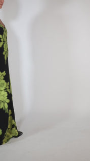 Metallic Flower Racer Back Dress