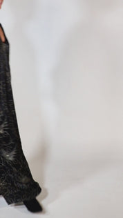 Satin Crepe Embroidered Boubou Caftan
