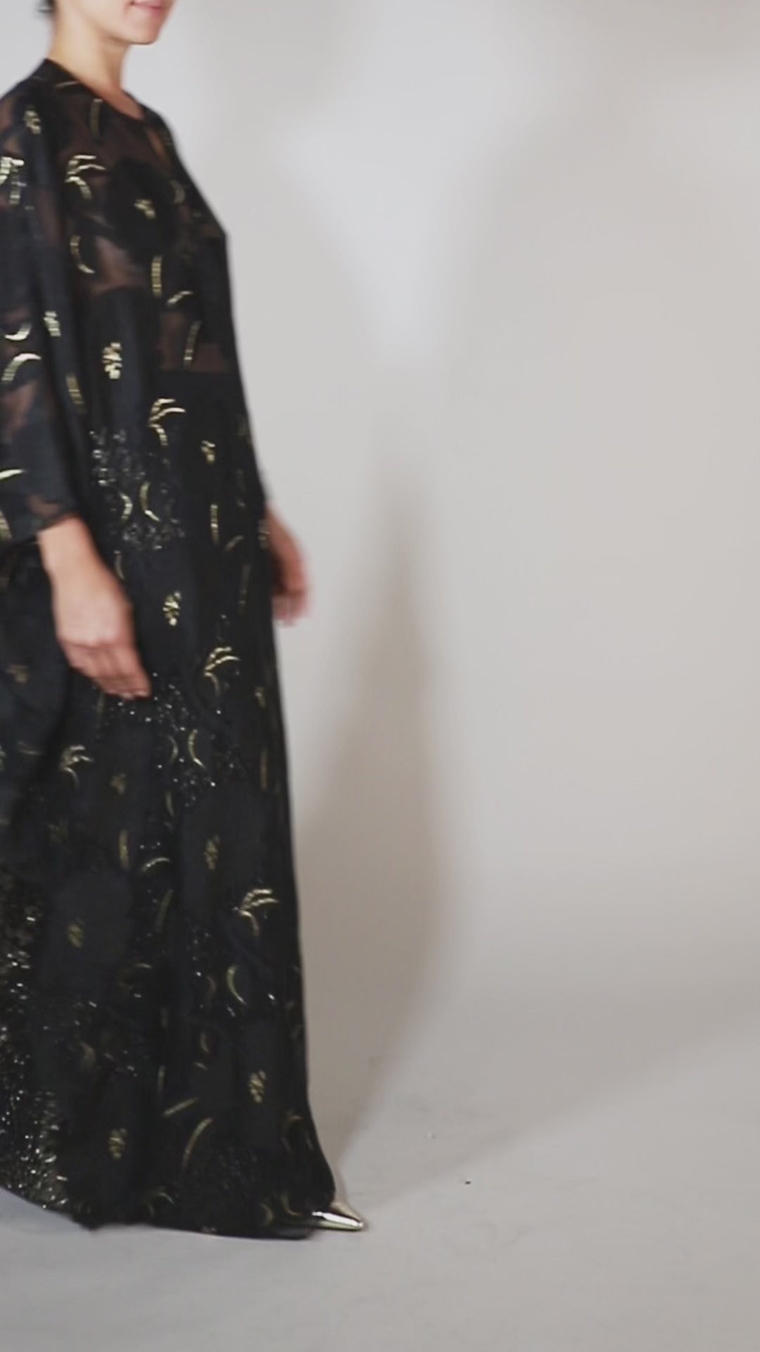 Silk Chiffon Oversized Boubou Caftan