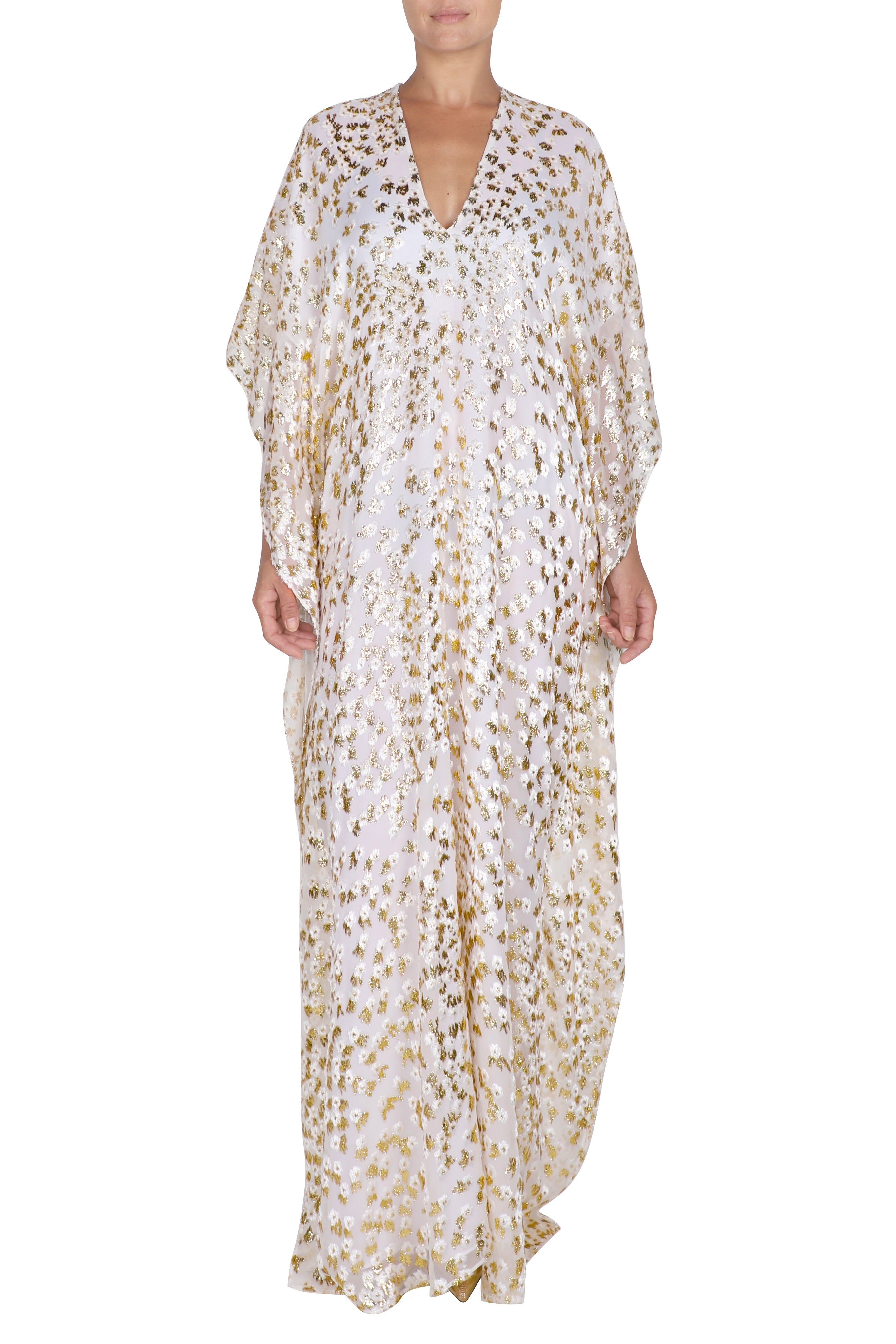 Little Flower Velour Devore Boubou Caftan