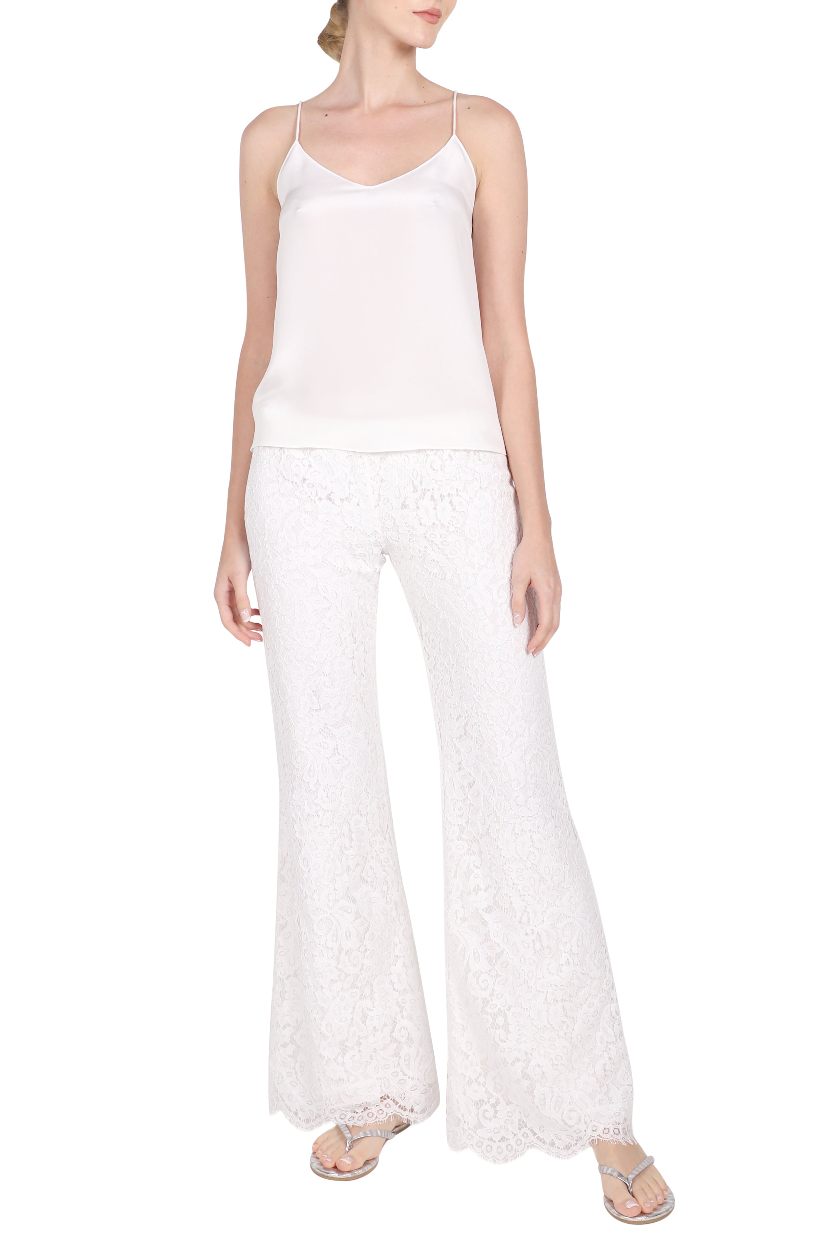 French Lace Flare Pants