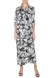 Silk Satin Button Down Dress