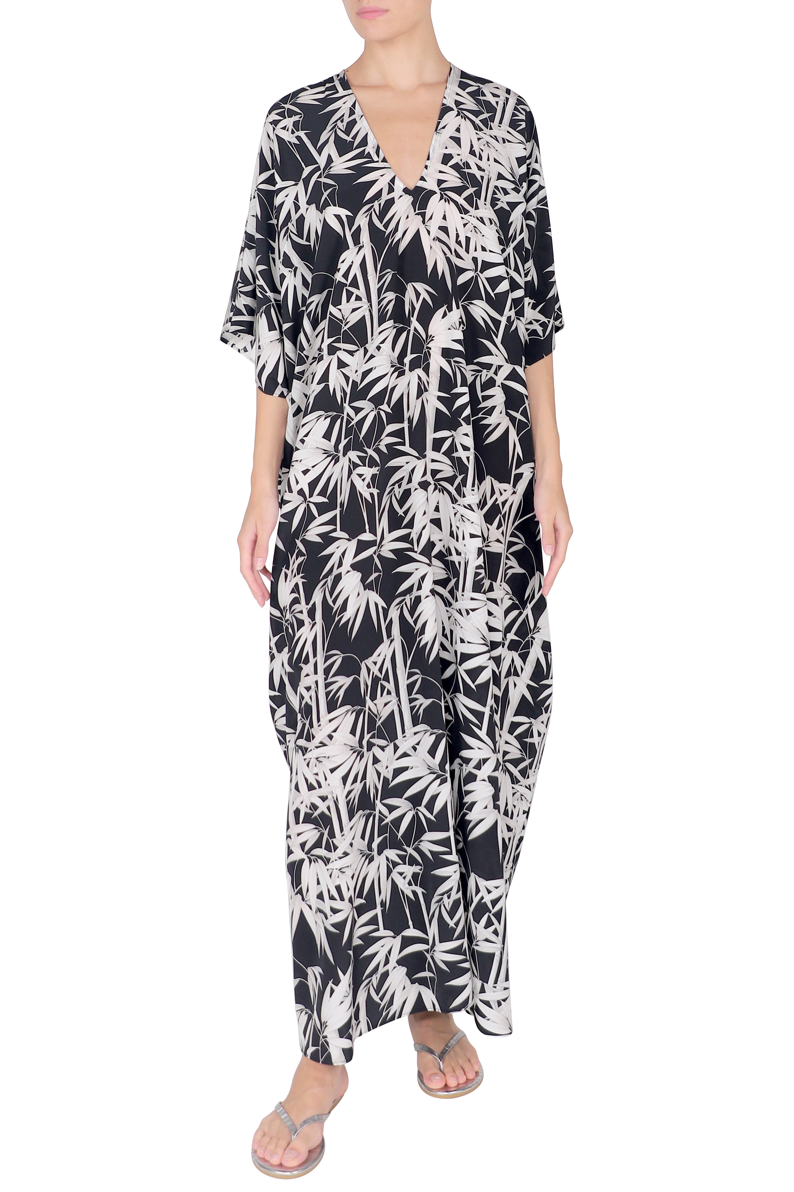 Silk Printed Bamboo Boubou Caftan