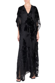 Rose Velour Devore Boubou Caftan