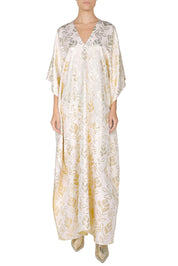 Metallic Floral Boubou Caftan