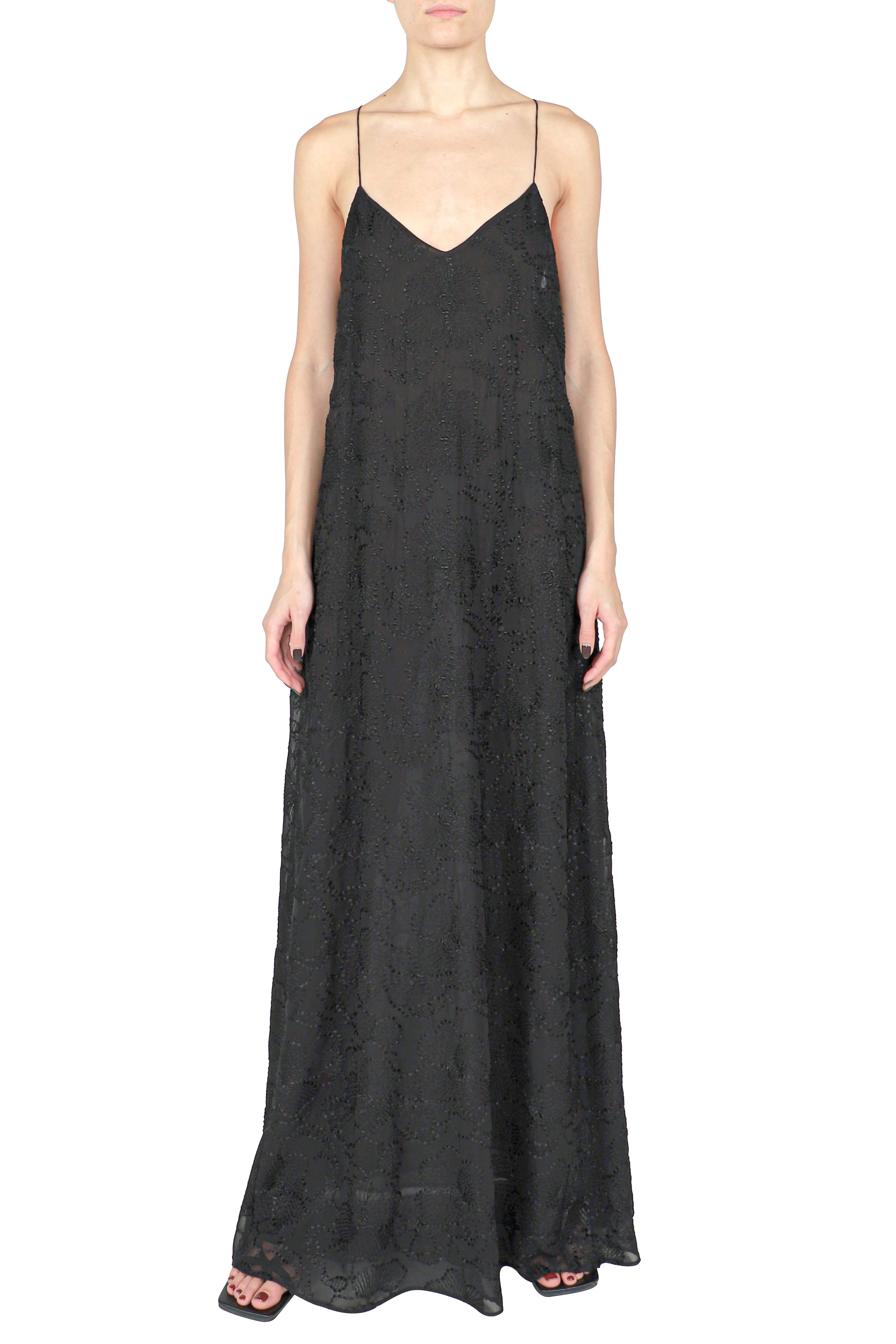 Embroidered Flower Sun Dress