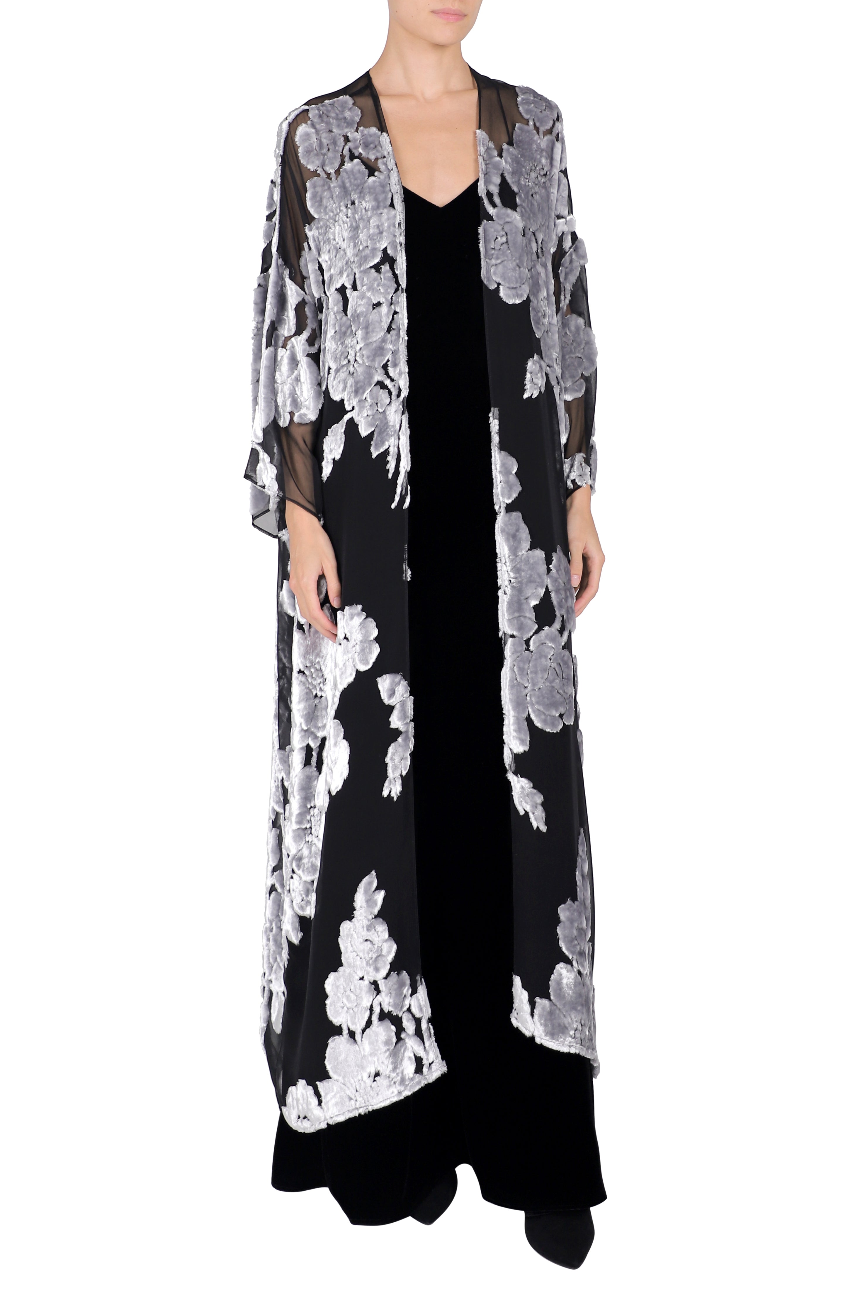 Rose Dévore Velour Cover Up