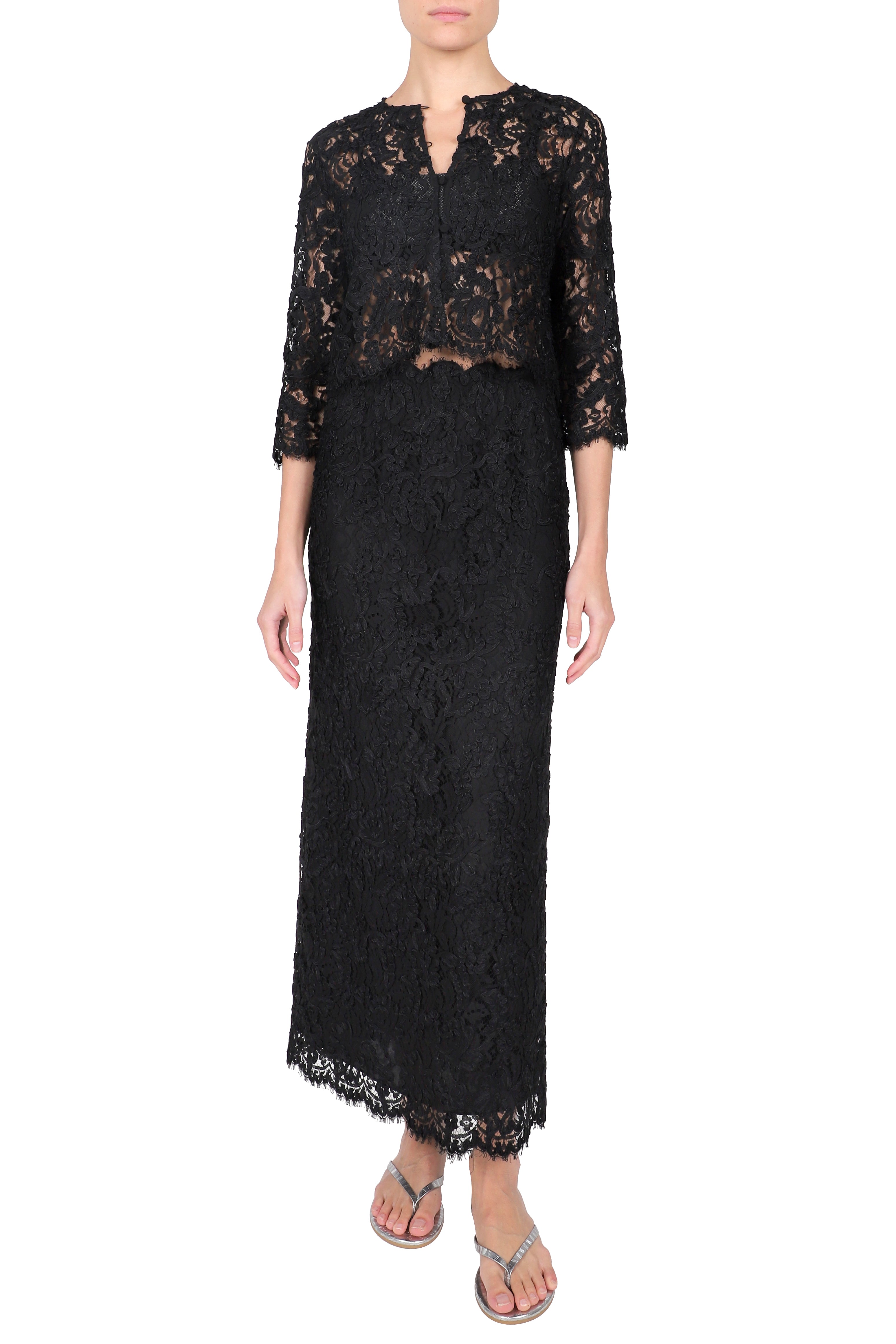 Hand Embroidered Lace Skirt