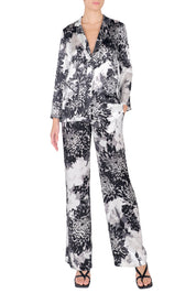 Printed Silk Satin PJ Suit Set