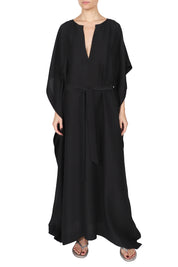 Silk Croco Boubou Caftan with Belt