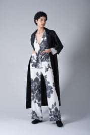 Silk Printed Flair Pants