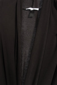 Straight Long Silk Blend Michi Cardigan