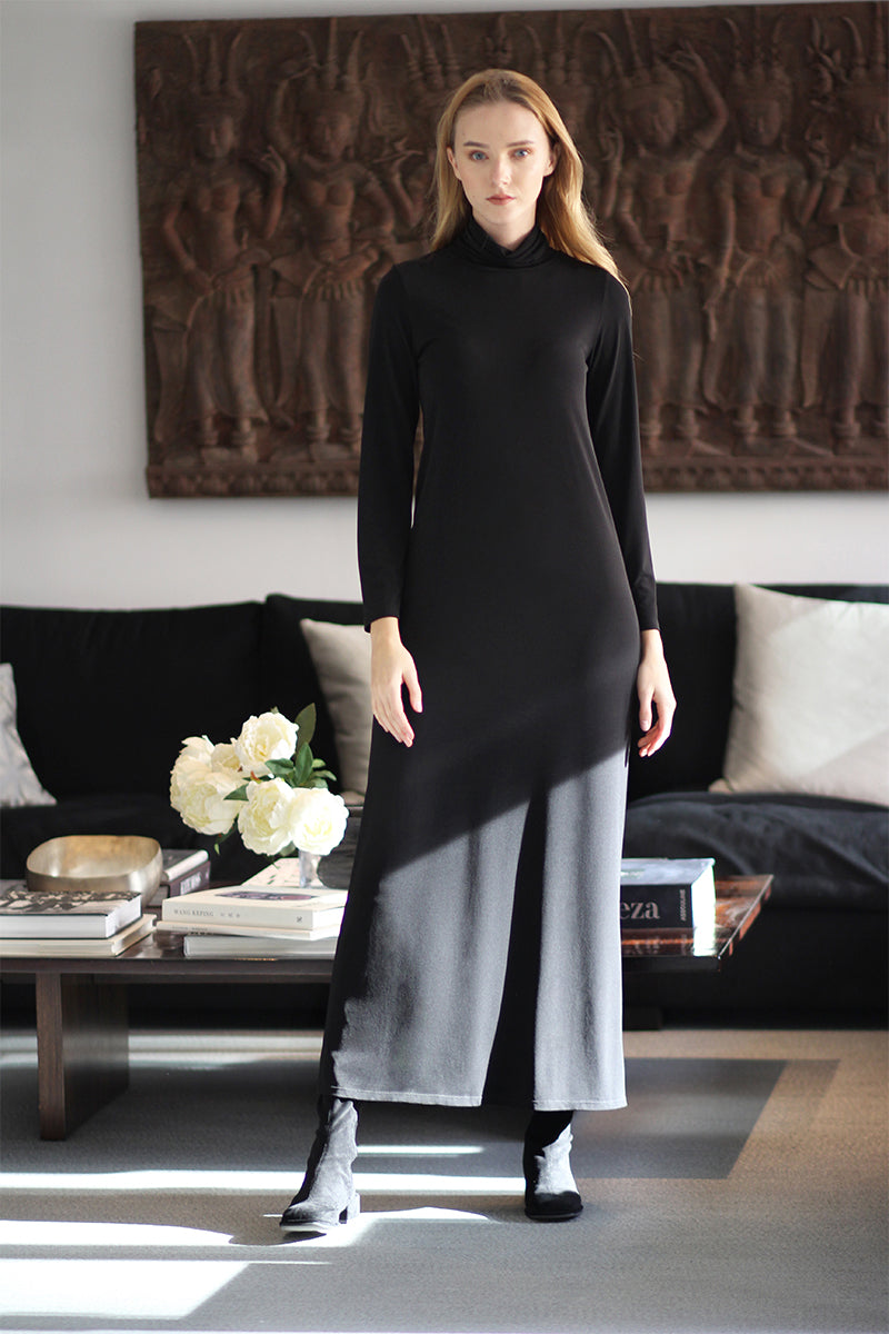 Turtleneck Jersey Dress