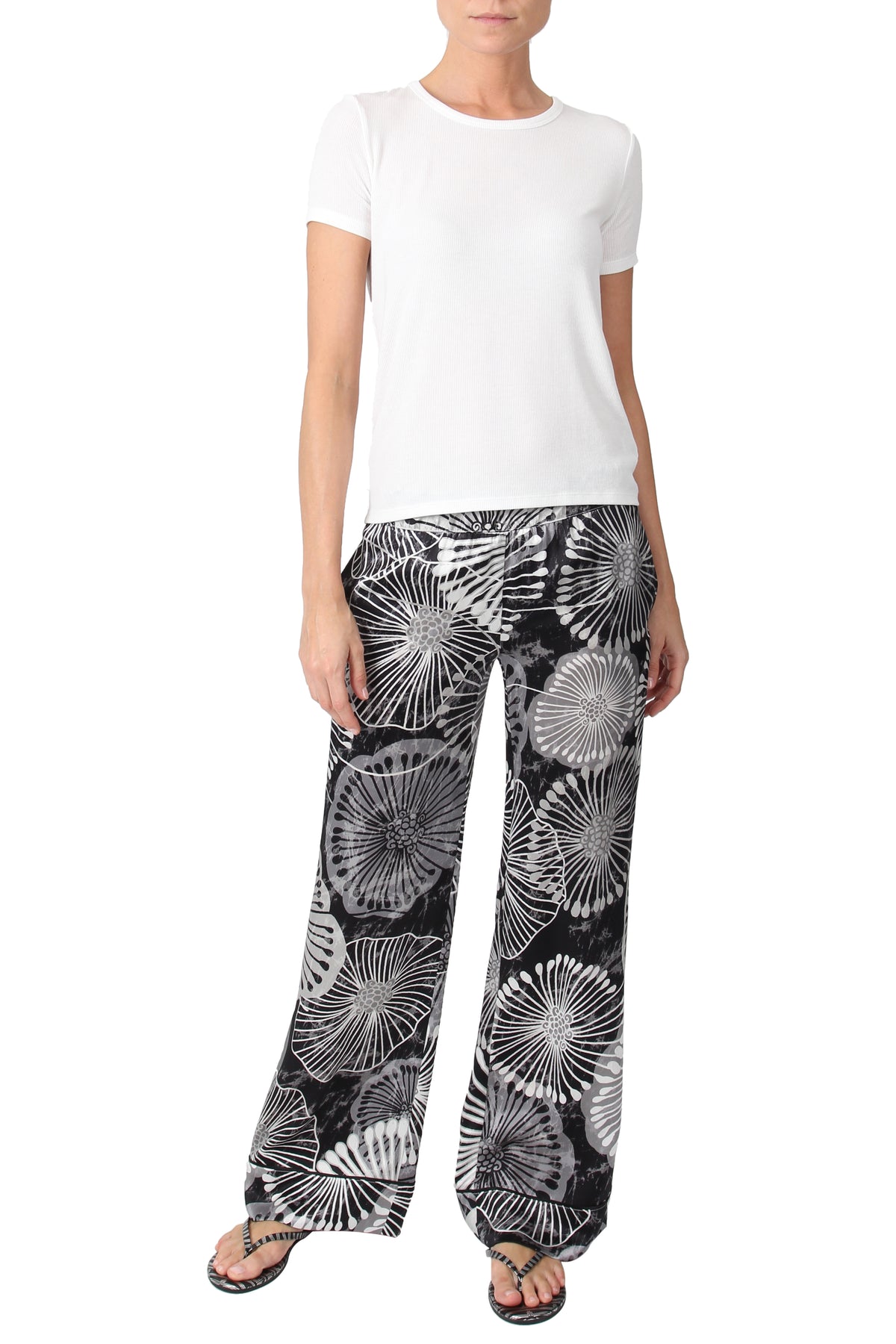 Silk Printed Pants