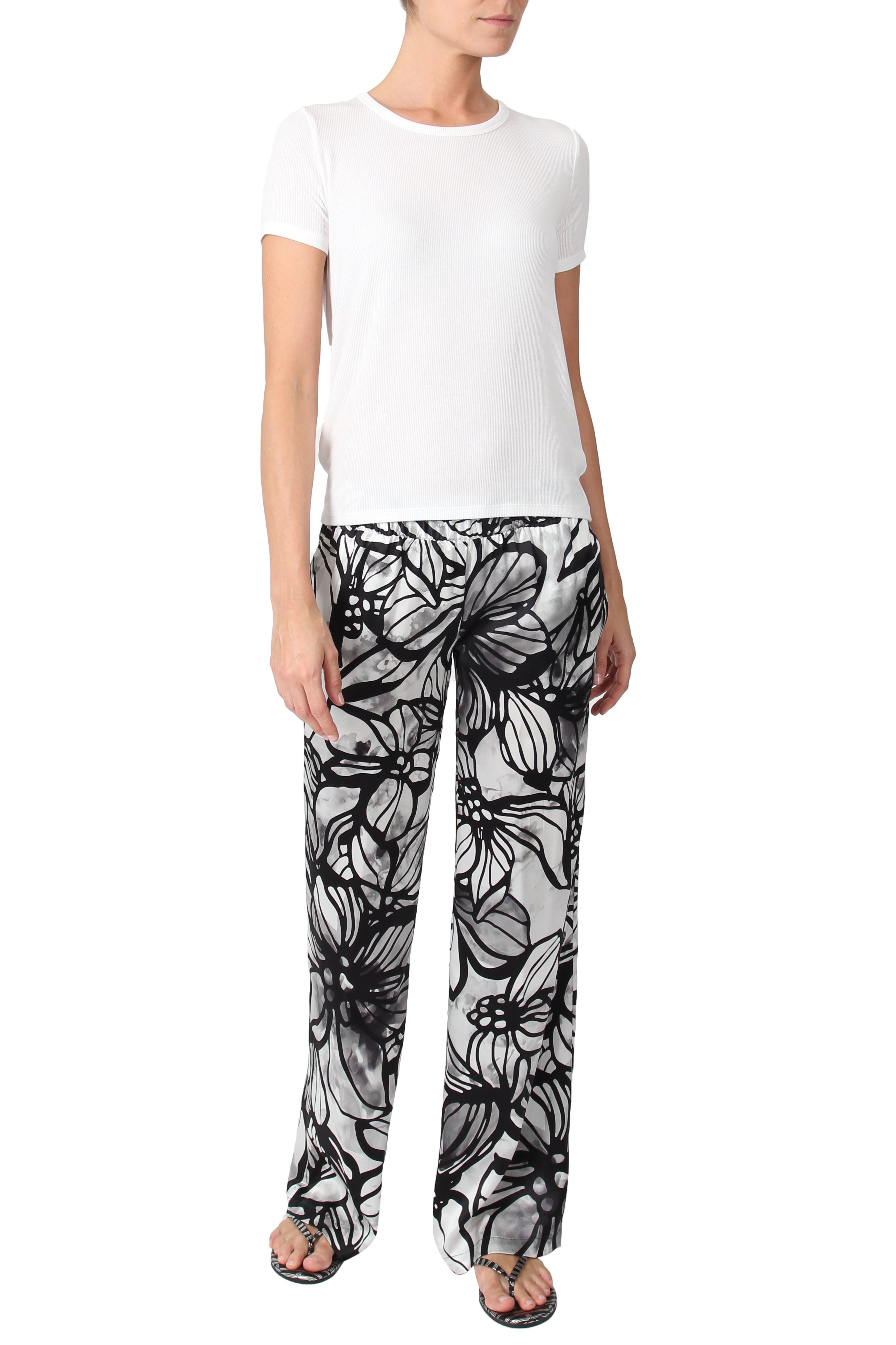 Silk Printed Pants