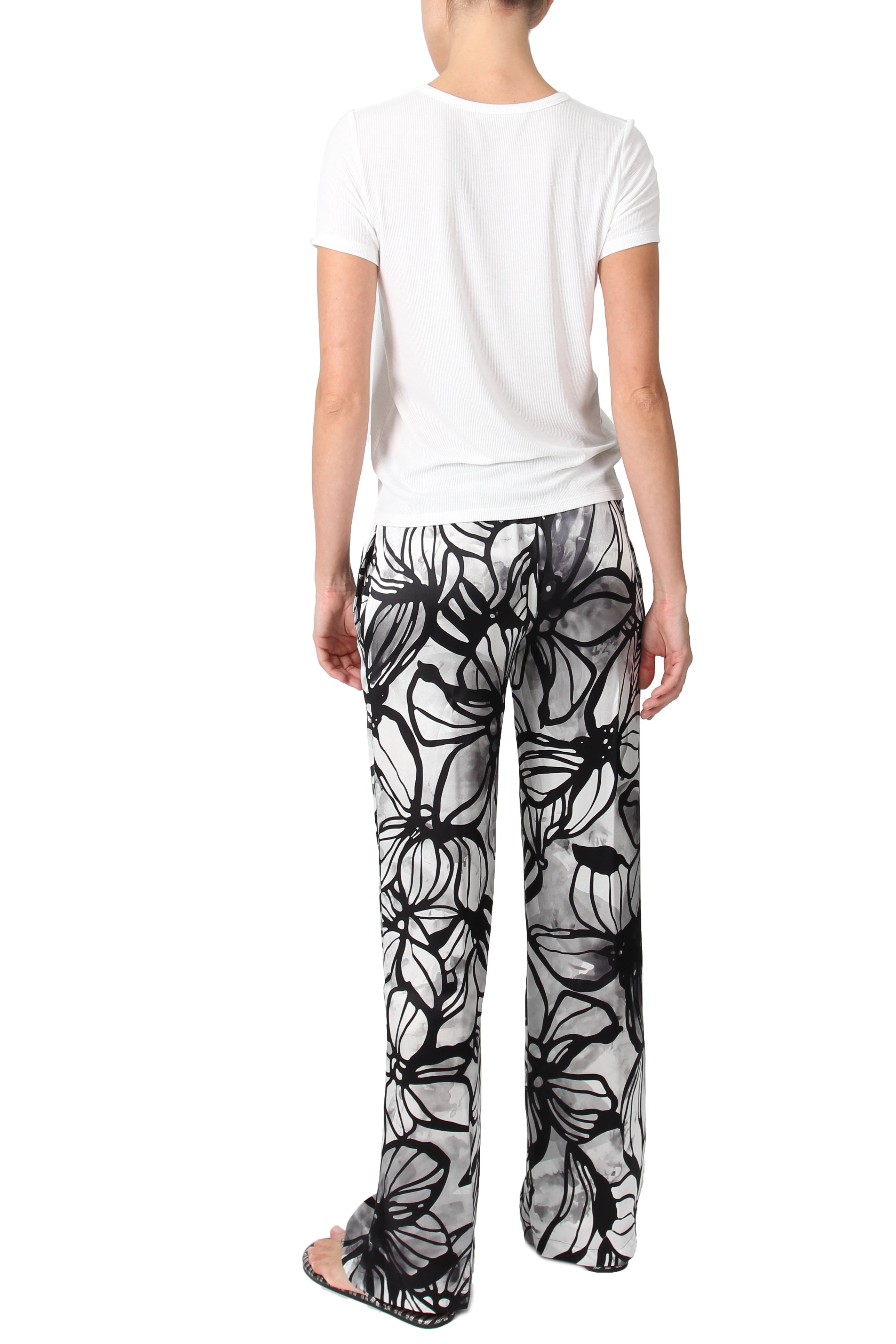 Silk Printed Pants