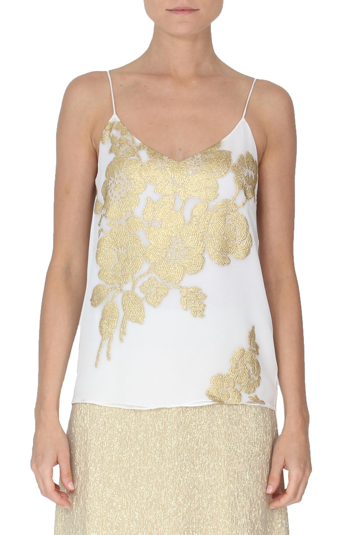 Metallic Rose Short Cami