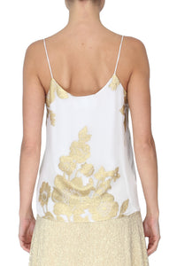 Metallic Rose Short Cami