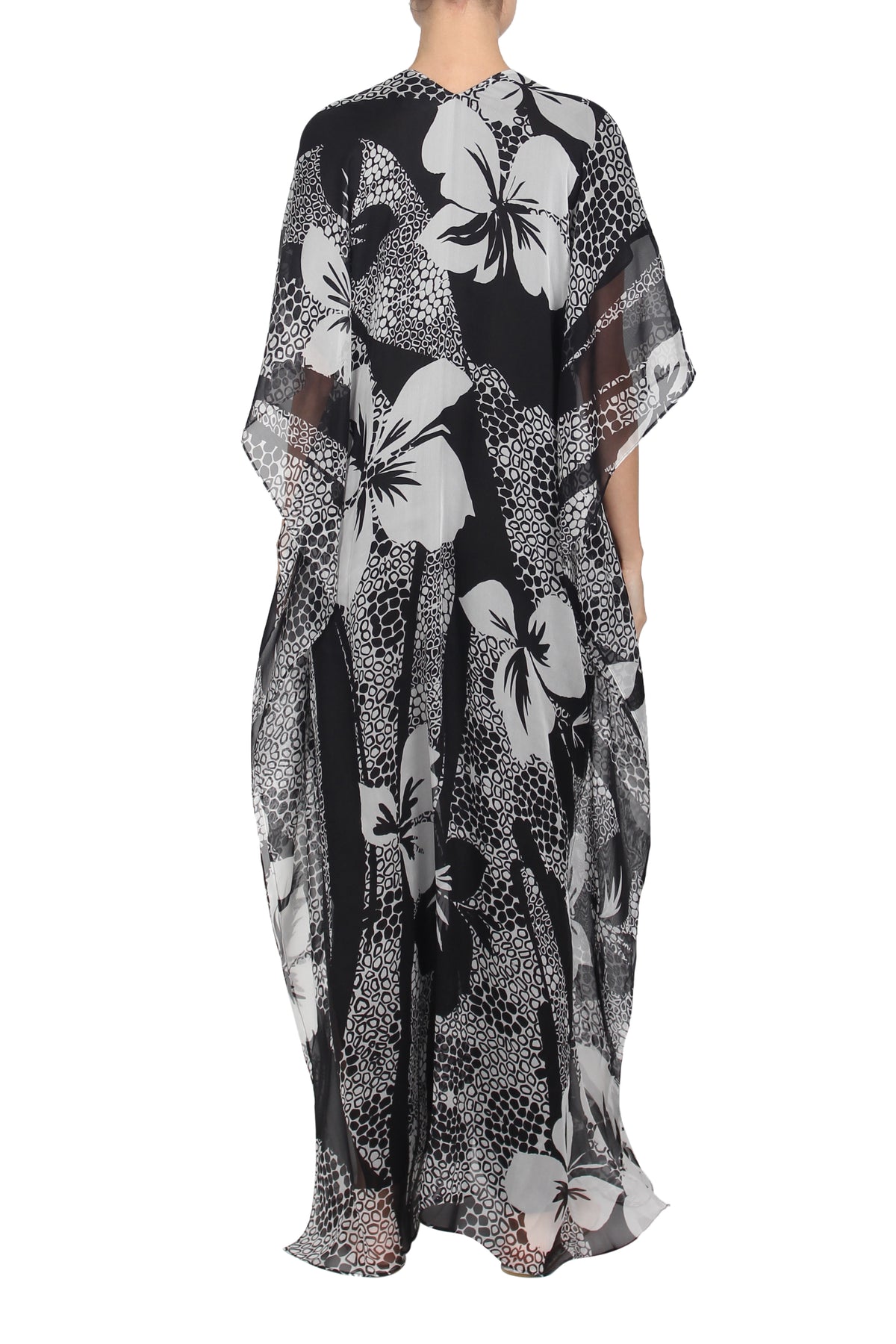 Hawaii Printed Chiffon Boubou Caftan