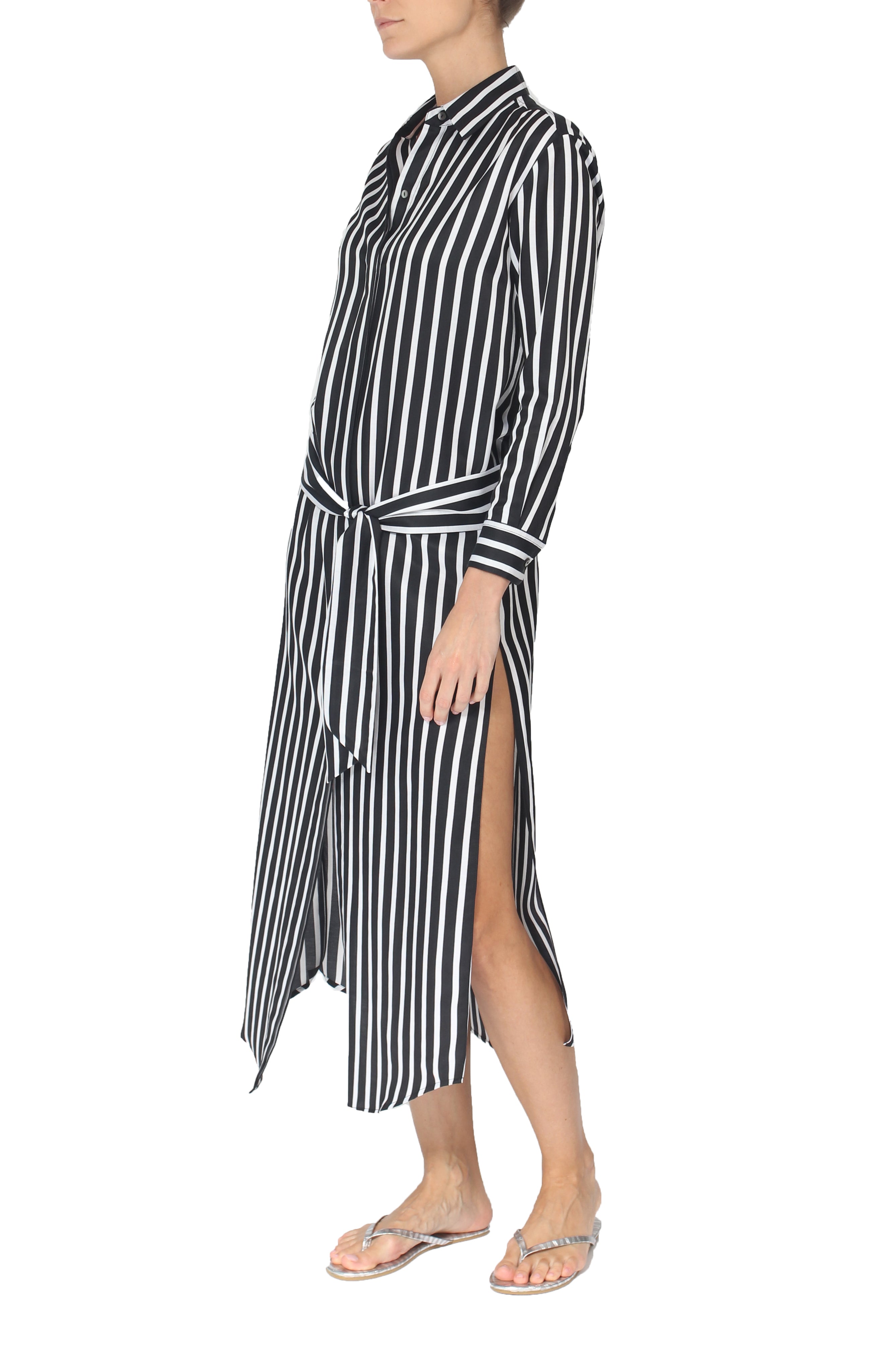 Silk Button Down Dress