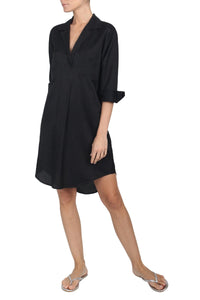 Silk Cotton Shirt Dress