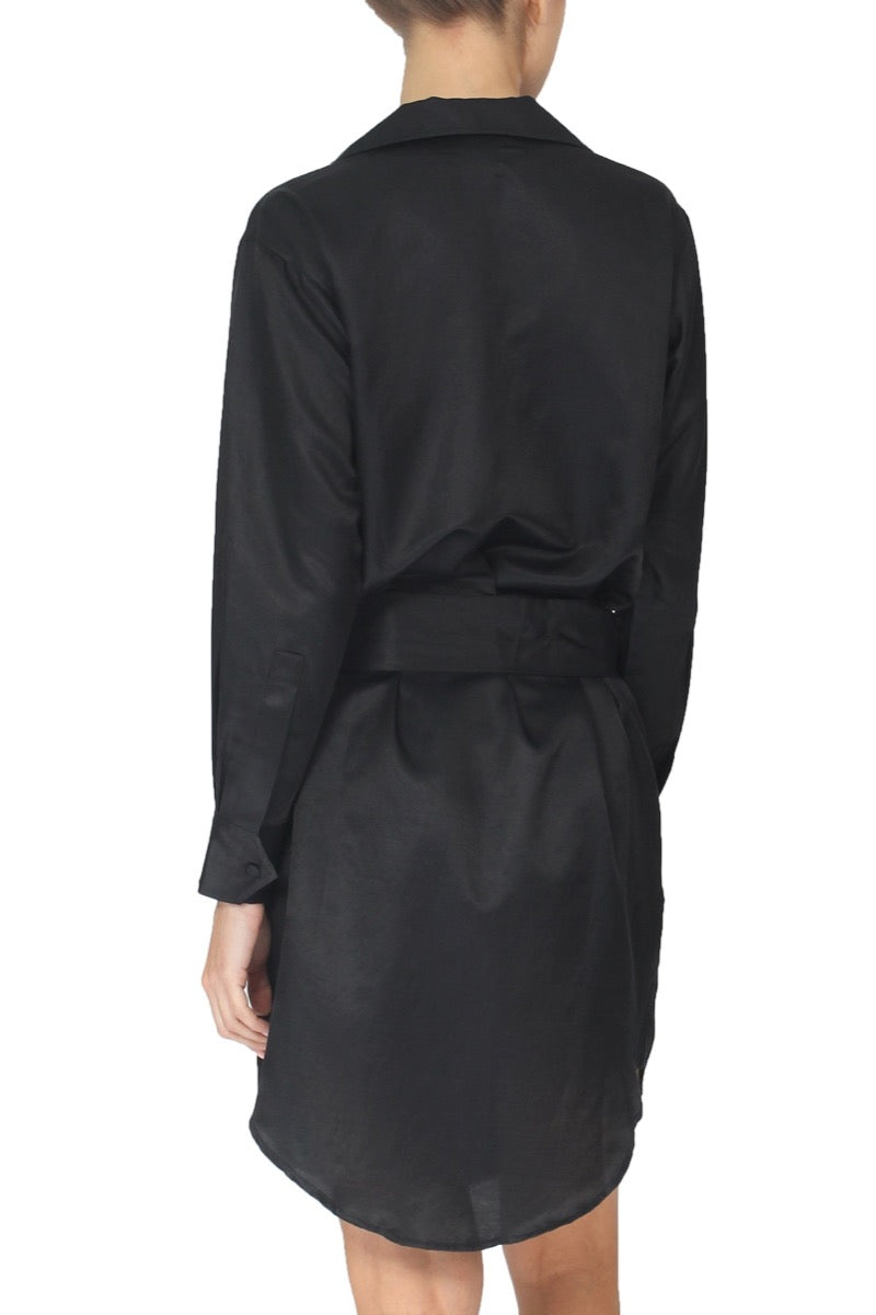 Silk Cotton Shirt Dress