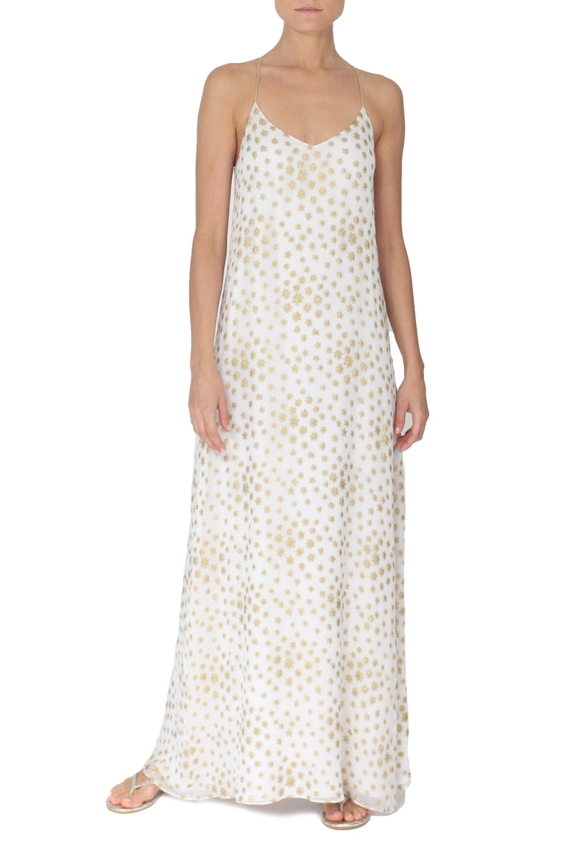 Metallic Star Racer Back Dress