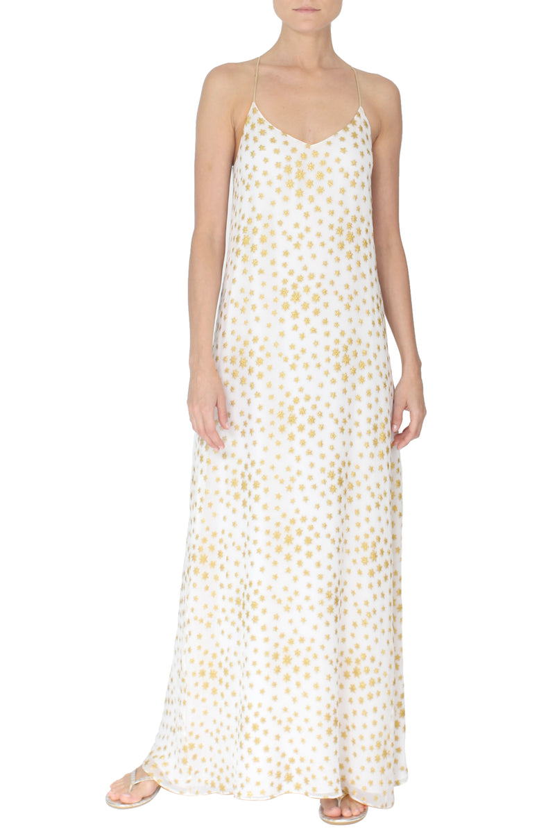 Metallic Star Racer Back Dress