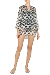 Embroidered Printed Short Tunic