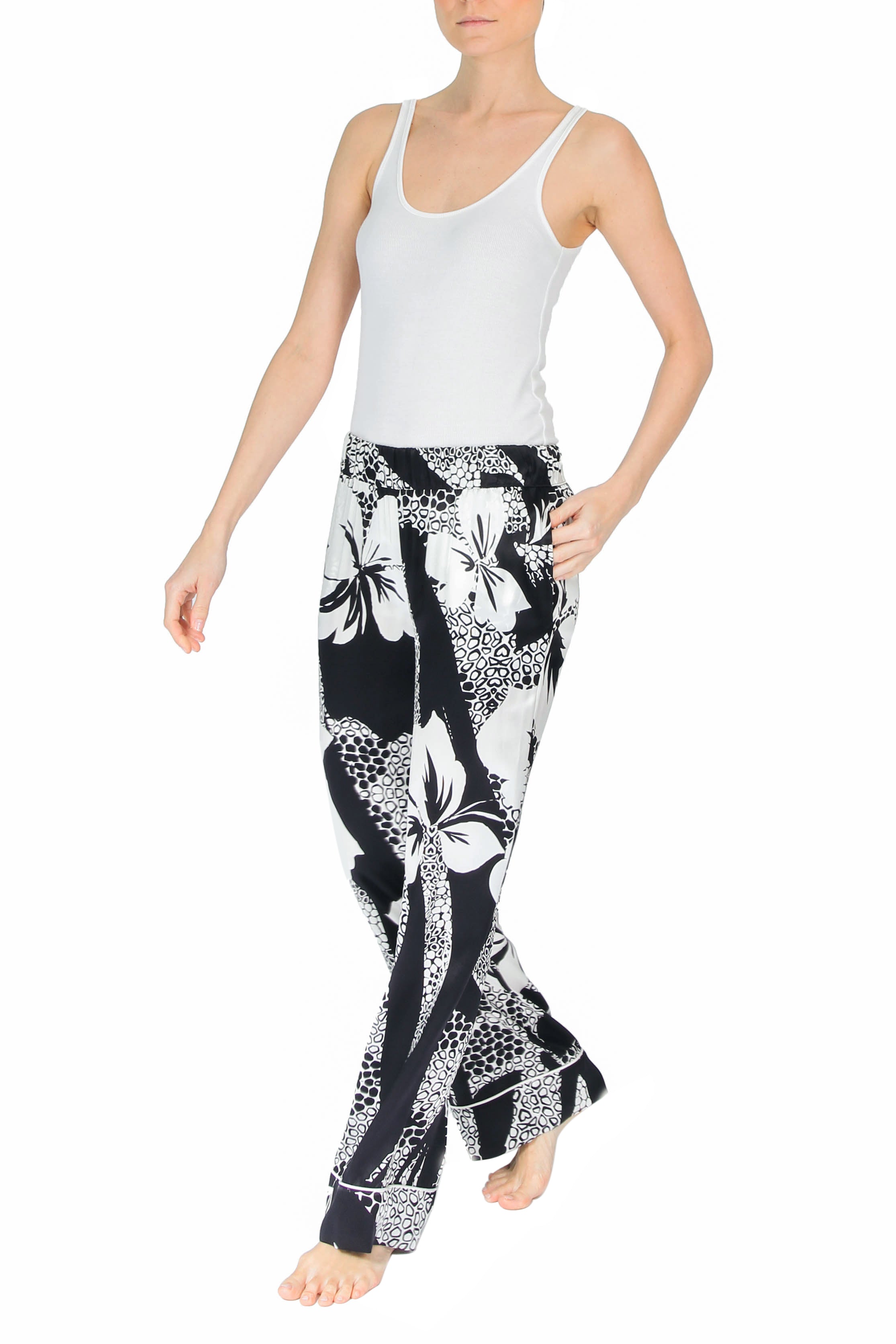 Silk Printed Pants