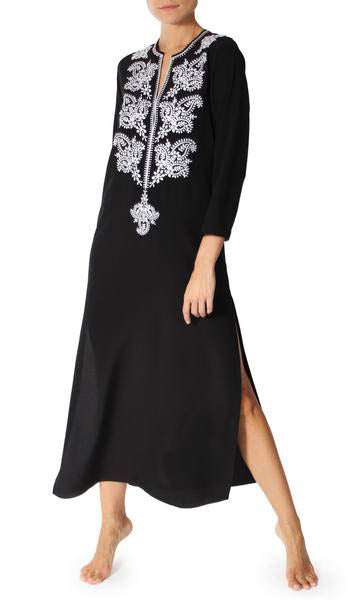 Silk Crepe de Chine Long Dress