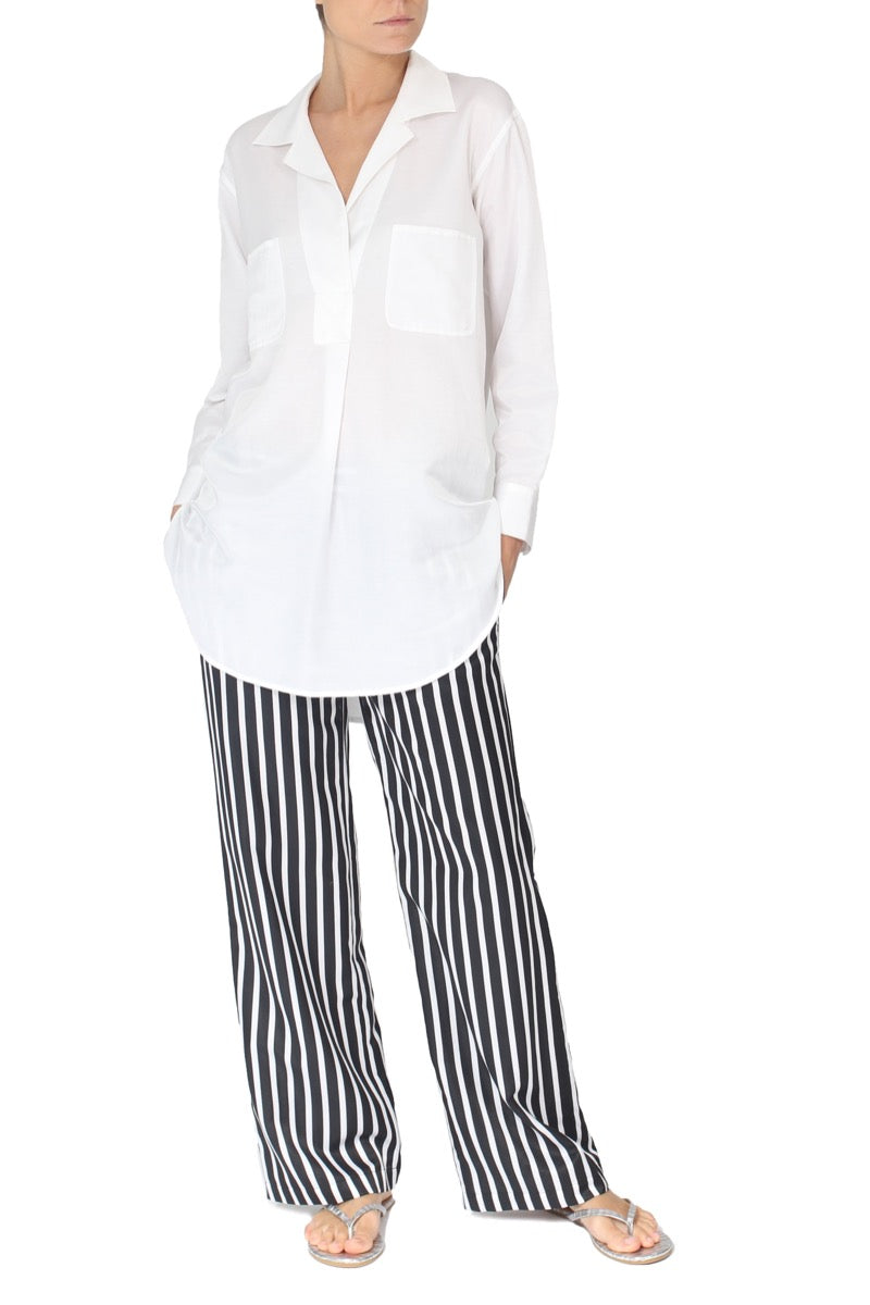 Silk Cotton Oversized Shirt