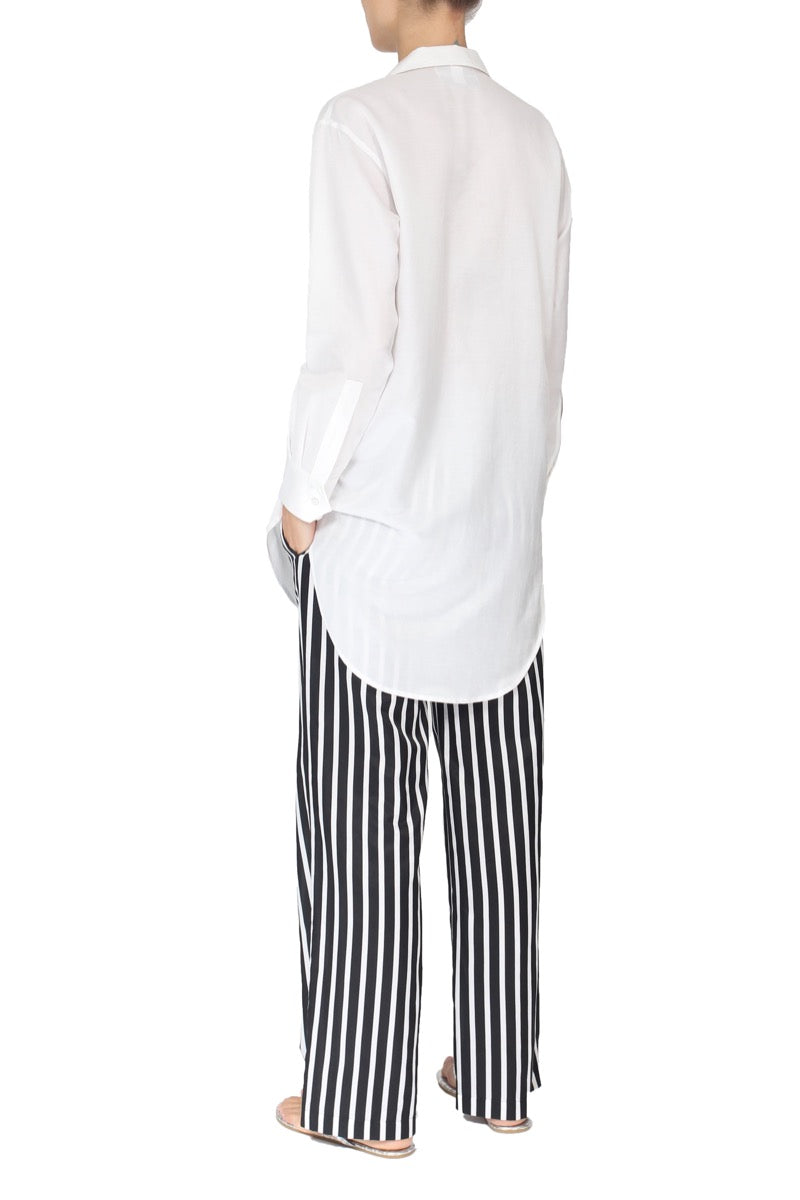 Silk Cotton Oversized Shirt
