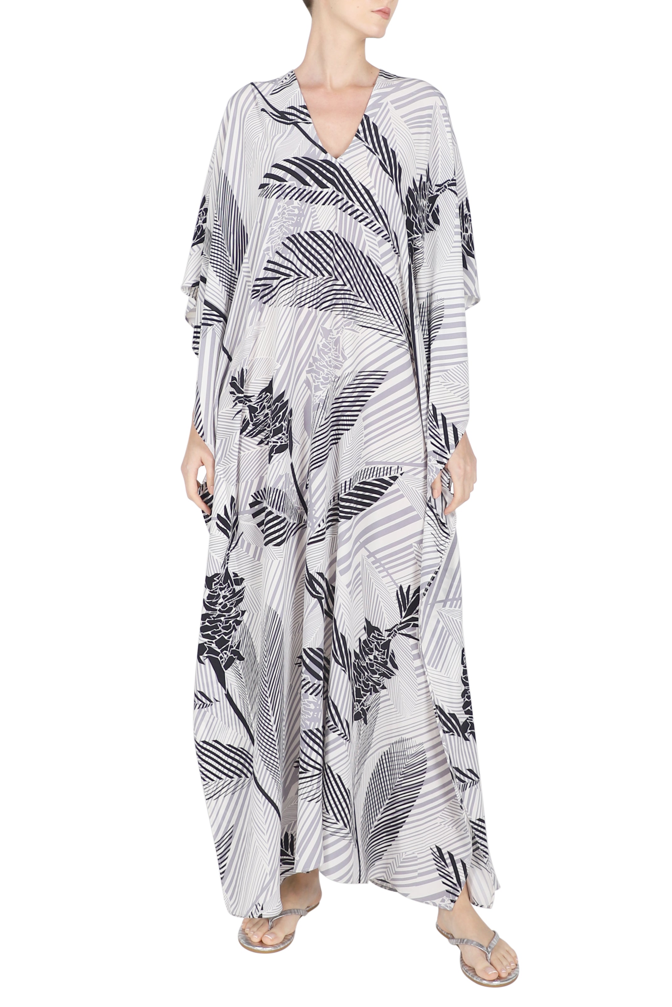 Silk Bamboo Printed Boubou Caftan