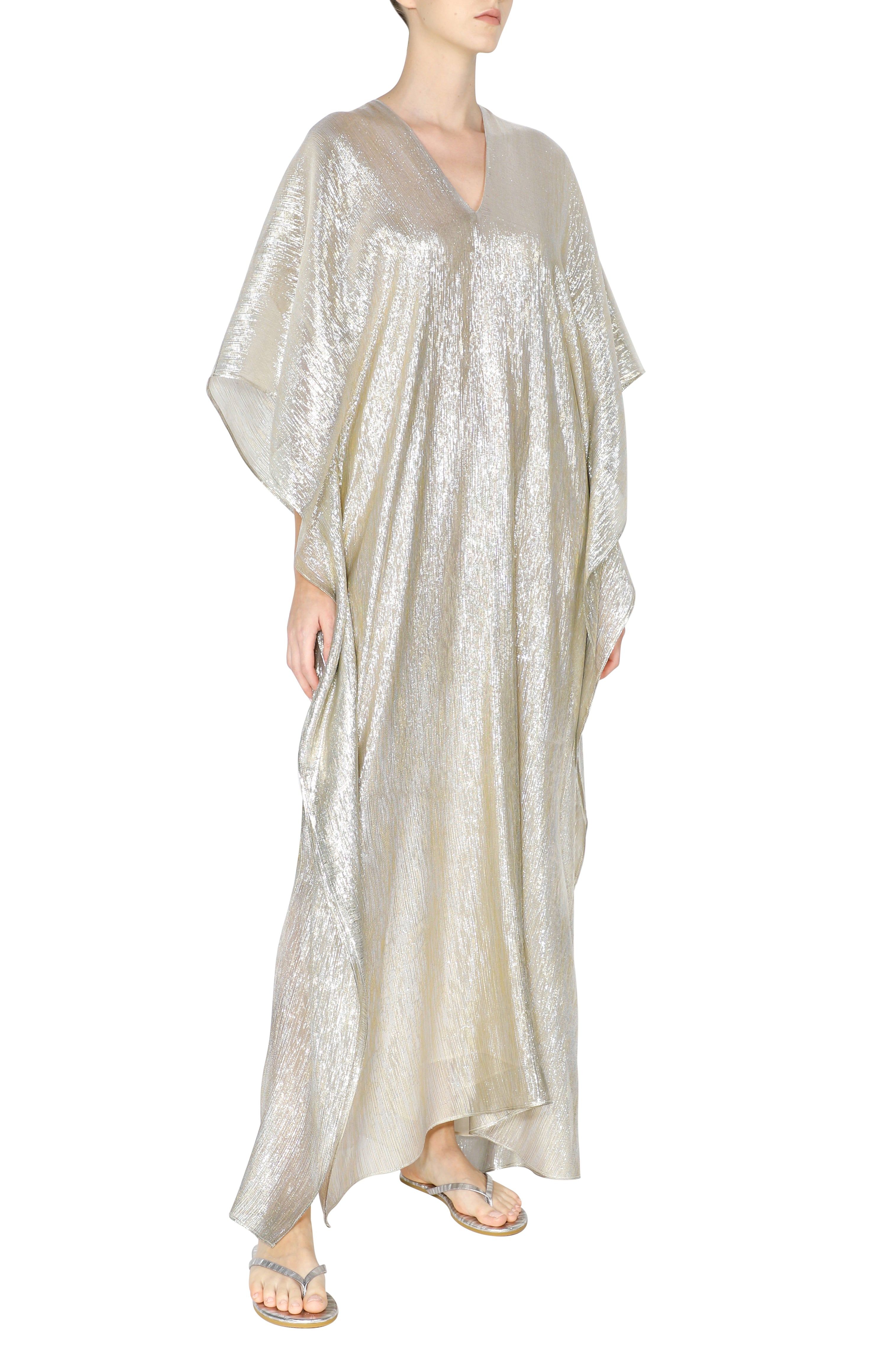 Metallic Lamé Boubou Caftan